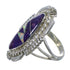 Magenta Turquoise Opal Southwest Silver Ring Size 5-1/4 TX45896